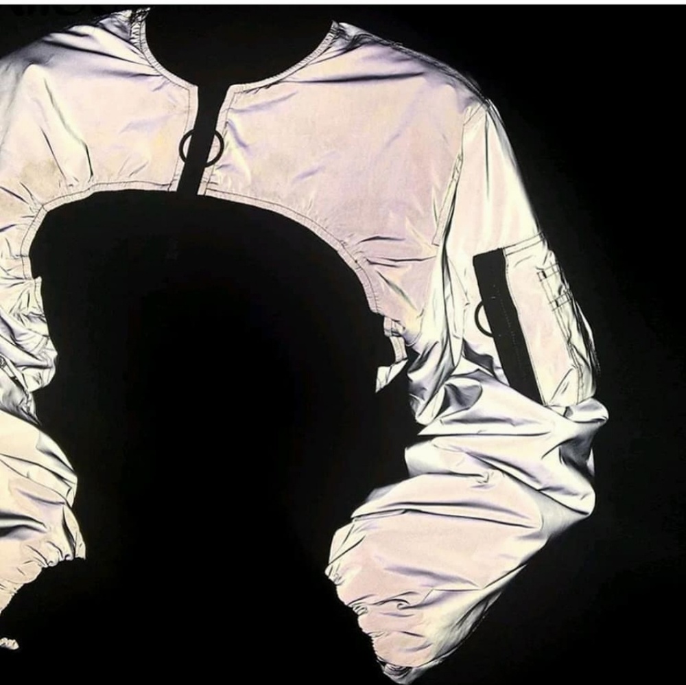 High-low Re-Flex crop jacket - Picture 4 of 8
